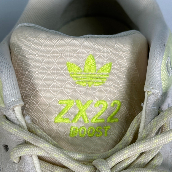 adidas ZX22 Boost Neon Yellow Sneakers 7.5 - Picture 2 of 9